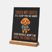 Grappige Cockapoo koffieliefhebber Acryl Bord (Hoek)