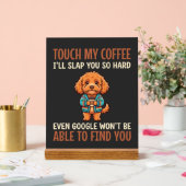 Grappige Cockapoo koffieliefhebber Acryl Bord (Huwelijk)
