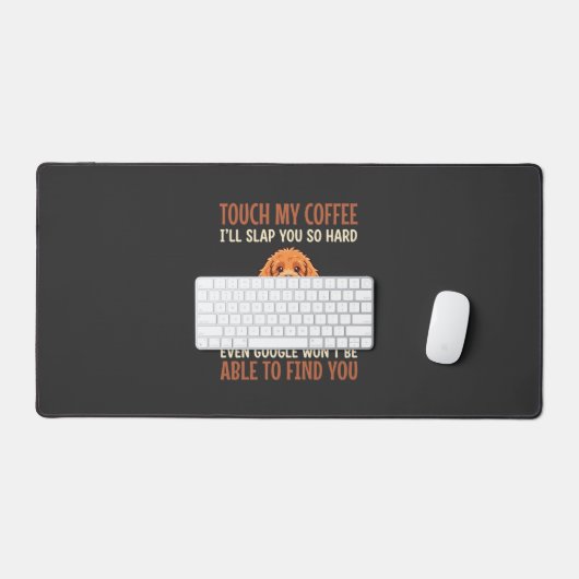 Grappige Cockapoo Koffieliefhebber Bureaumat (Keyboard & Muis)
