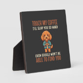 Grappige Cockapoo koffieliefhebber Fotoplaat (Voorkant)
