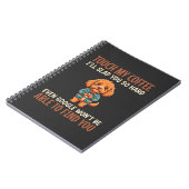 Grappige Cockapoo koffieliefhebber Notitieboek (Linkerzijde)