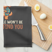 Grappige Cockapoo koffieliefhebber Theedoek (Quarter Fold)