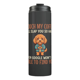 Grappige Cockapoo koffieliefhebber Thermosbeker