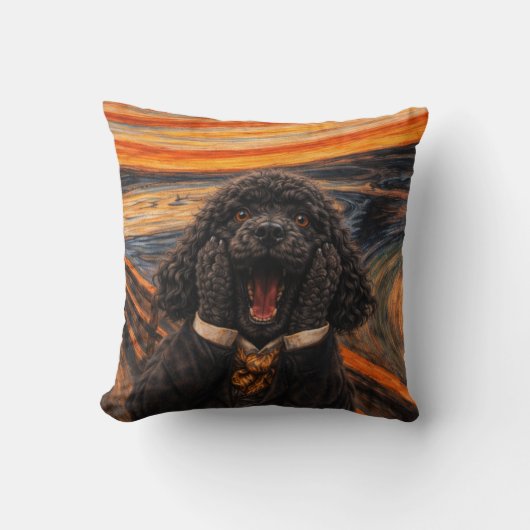 Grappige Cockapoo Kussen | De Scream Honden Kussen (Voorkant)
