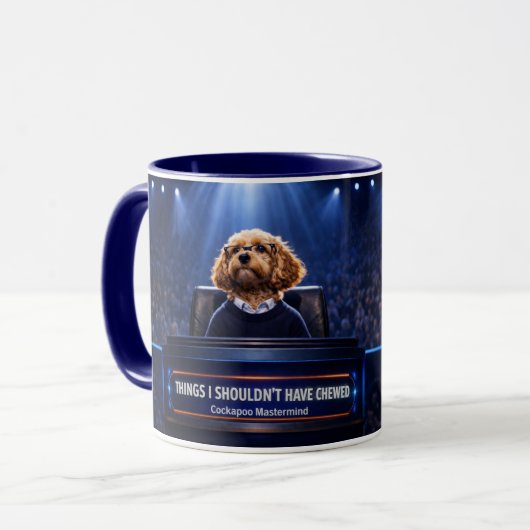 Grappige Cockapoo Mok | Mijn Cockapoo Heeft Het Op (Voorkant links)