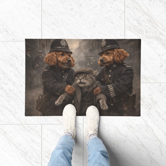 Grappige Cockapoo Politie Deurmat Hond Liefhebber  (Binnen)