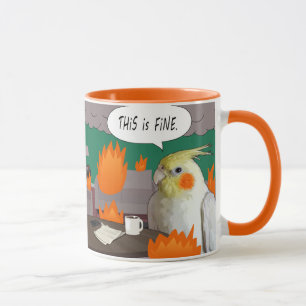 Grappige Cockatiel meme Dit is een fijne huisdier  Mok