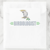 Grappige Cockatiel Rechthoekige Sticker (Tas)