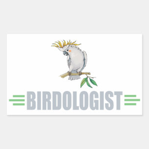 Grappige Cockatiel Rechthoekige Sticker