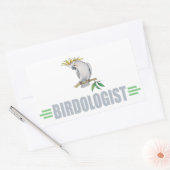Grappige Cockatiel Rechthoekige Sticker (Envelop)