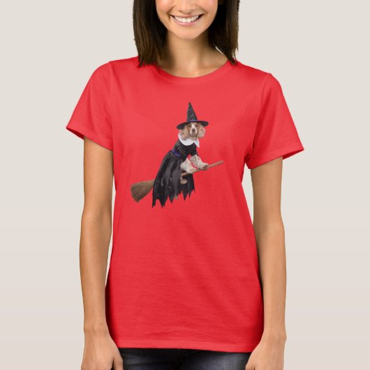 Grappige Cocker Spaniel Heks T-shirt (Voorkant)