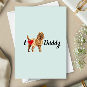 Grappige Cocker Spaniel van Pet Dog Butt Fathers D Bedankkaart