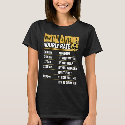 Grappige Cocktail Barman Bartending Mixoloog Hou T-shirt (Voorkant)