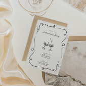 Grappige cocktail minimalistische verjaardagsfeest kaart