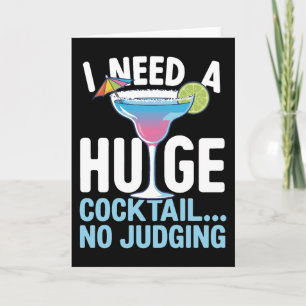 Grappige Cocktailkaart– Ik Heb Een Enorme Cocktail Kaart