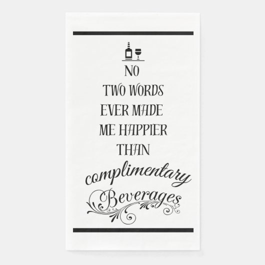 Grappige Cocktails Cocktail Gratis Drankjes Servet (Voorkant)