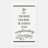 Grappige Cocktails Cocktail Gratis Drinken Servett Servet (Voorkant)