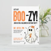 Grappige cocktails en kostuums feest Halloween Kaart (Staand voorkant)