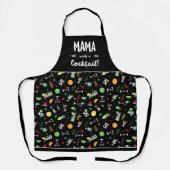 Grappige cocktails schort (Voorkant)
