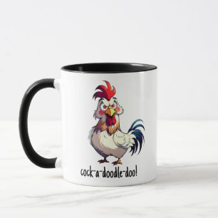 Grappige Cocky Cock-a-doodle-doo Haan Ochtend Opro Mok