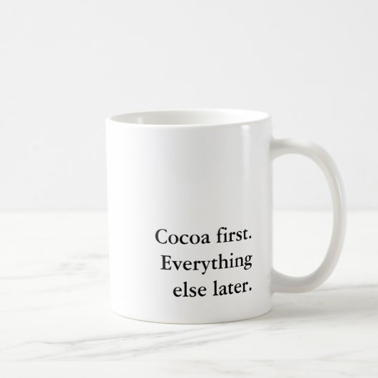 Grappige Cocoliefhebber Kerst Introvert Koffiemok (Rechts)
