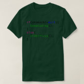 Grappige code Pizza bestellen T-shirt (Design voorkant)