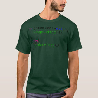 Grappige code Pizza bestellen T-shirt