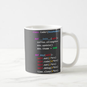 Grappige Code Python Cl Eten Code Slapen Koffiemok