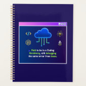Grappige Codeer Residency, Retro Synthwave Neon Ha Planner (Voorkant)