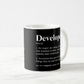 Grappige codeerdefinitie voor ontwikkelaars en pro koffiemok (Voorkant rechts)