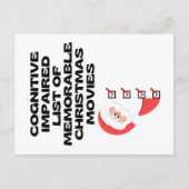 Grappige Cognitive Christmas Movie List Feestdagenkaart (Voorkant)