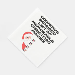 Grappige Cognitive Christmas Movie List Servet