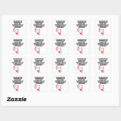 Grappige Cognitive Christmas Movie List Vierkante Sticker (Vel)