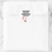 Grappige Cognitive Christmas Movie List Vierkante Sticker (Tas)