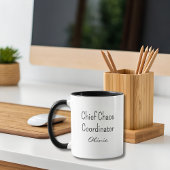 Grappige collega Chief Chaos Coordinator op maat Mok