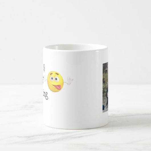 Grappige collega die doet alsof hij werkt FOTO mok (Center)