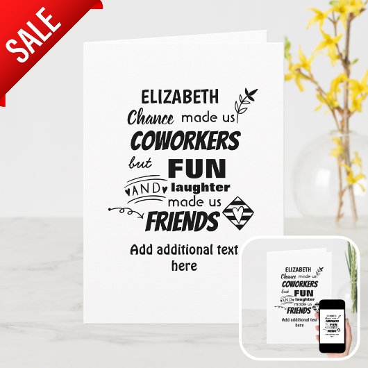 Grappige COLLEGA Die Weggaat Veel Succes Vaarwel V Kaart