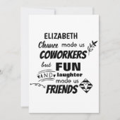 Grappige COLLEGA Die Weggaat Veel Succes Vaarwel V Kaart (Voorkant)