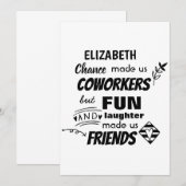 Grappige COLLEGA Die Weggaat Veel Succes Vaarwel V Kaart (Voorkant / Achterkant)