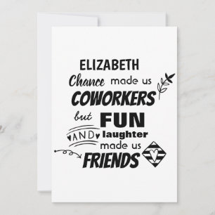 Grappige COLLEGA Die Weggaat Veel Succes Vaarwel V Kaart