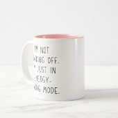 Grappige collega Kantoor White Elephant Gift Tweekleurige Koffiemok (Voorkant links)