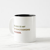 Grappige collega koffie mok cadeau, kantoor humor (Voorkant links)