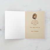 Grappige collega pensioen, Eekhoorn, Noten Kaart (Binnen)