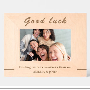 Grappige Collega Quote Custom Wood Afbeelding Lijs Gegraveerde Lijstjes