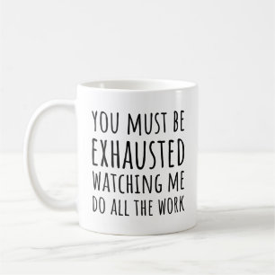 Grappige collega quote die me al het werk ziet doe koffiemok