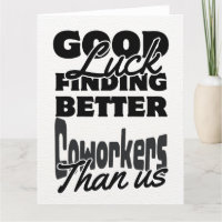 Grappige collega verlaten Kaart, humoristisch gaan