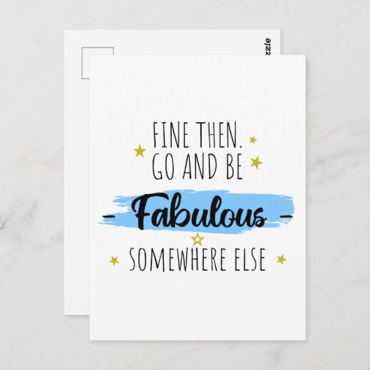 Grappige collega vertrekt, weg voor collega briefkaart (Voorkant / Achterkant)