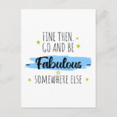 Grappige collega vertrekt, weg voor collega briefkaart (Voorkant)