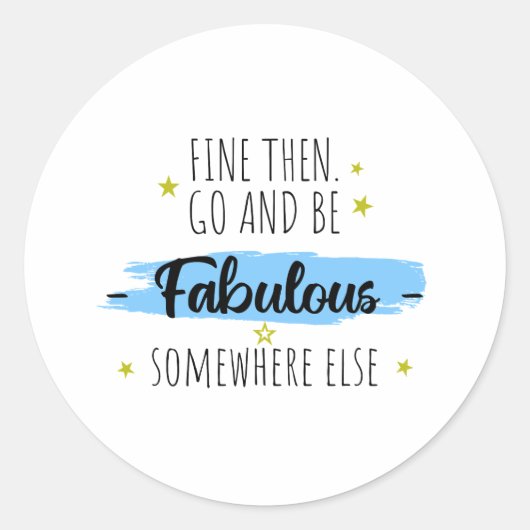 Grappige collega vertrekt, weg voor collega ronde sticker (Voorkant)