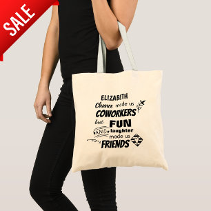 Grappige COLLEGA Weggaat Veel Geluk Afscheid Vrien Tote Bag